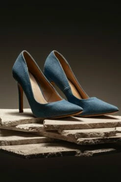 Denim Adrienne Pumps -Jluxlabel Shop ACCESSORIES APR32023 SHOES 13