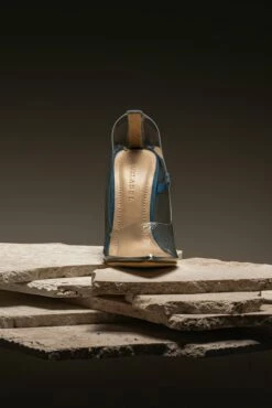 Dark Denim Walk The Line Clear Pumps 14 Dark Denim Walk The Line Clear Pumps -Jluxlabel Shop ACCESSORIES APR32023 SHOES 19