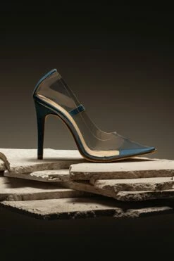 Dark Denim Walk The Line Clear Pumps 16 Dark Denim Walk The Line Clear Pumps -Jluxlabel Shop ACCESSORIES APR32023 SHOES 21