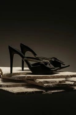 Black Glimmer Of Sparkle Rhinestone Heels -Jluxlabel Shop ACCESSORIES APR32023 SHOES 63