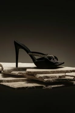 Black Glimmer Of Sparkle Rhinestone Heels -Jluxlabel Shop ACCESSORIES APR32023 SHOES 65