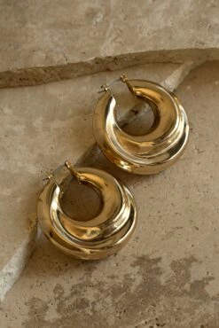 Gold Kerri Hoop Earrings
