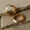 Gold Elan Hoop Earrings