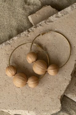 Gold Monaco Hoop Earrings