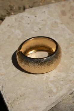 Gold Mora Textured Bracelet