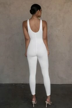 White Alo Double Layer Jumpsuit -Jluxlabel Shop ESSENTIALS3 PART1 212