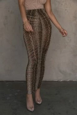 Snakeskin Poppy Ruched Mesh Skirt 12 Snakeskin Poppy Ruched Mesh Skirt -Jluxlabel Shop ESSENTIALS3 PART2 168