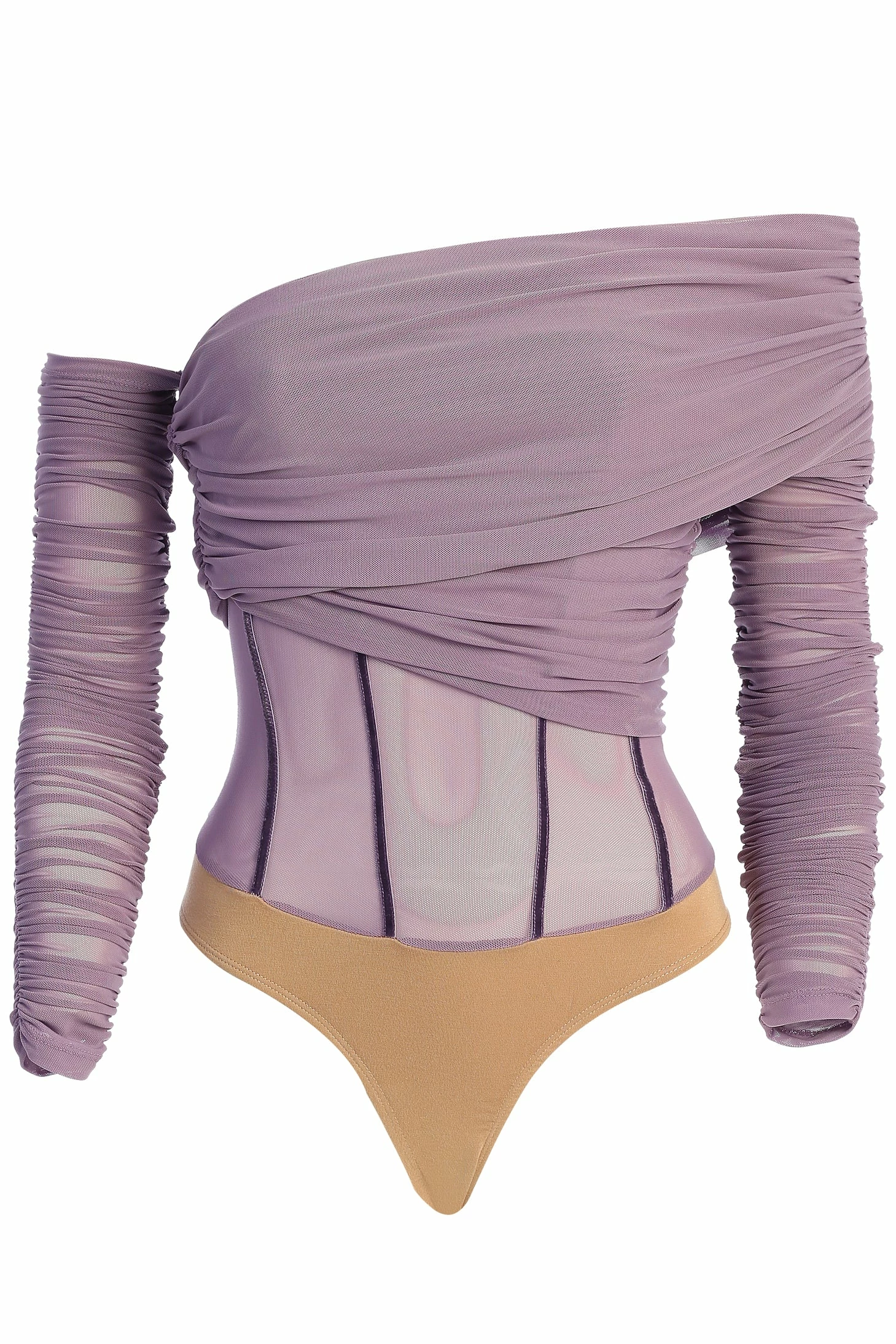 Purple Sheer Perfection Bodysuit 5 Purple Sheer Perfection Bodysuit - Image 3