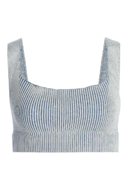 Denim/White Jodie Ribbed Top -Jluxlabel Shop IMG 1462copy