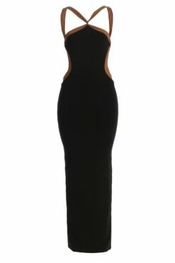 Noir Nights In Milan Maxi Dress -Jluxlabel Shop IMG 3618copy