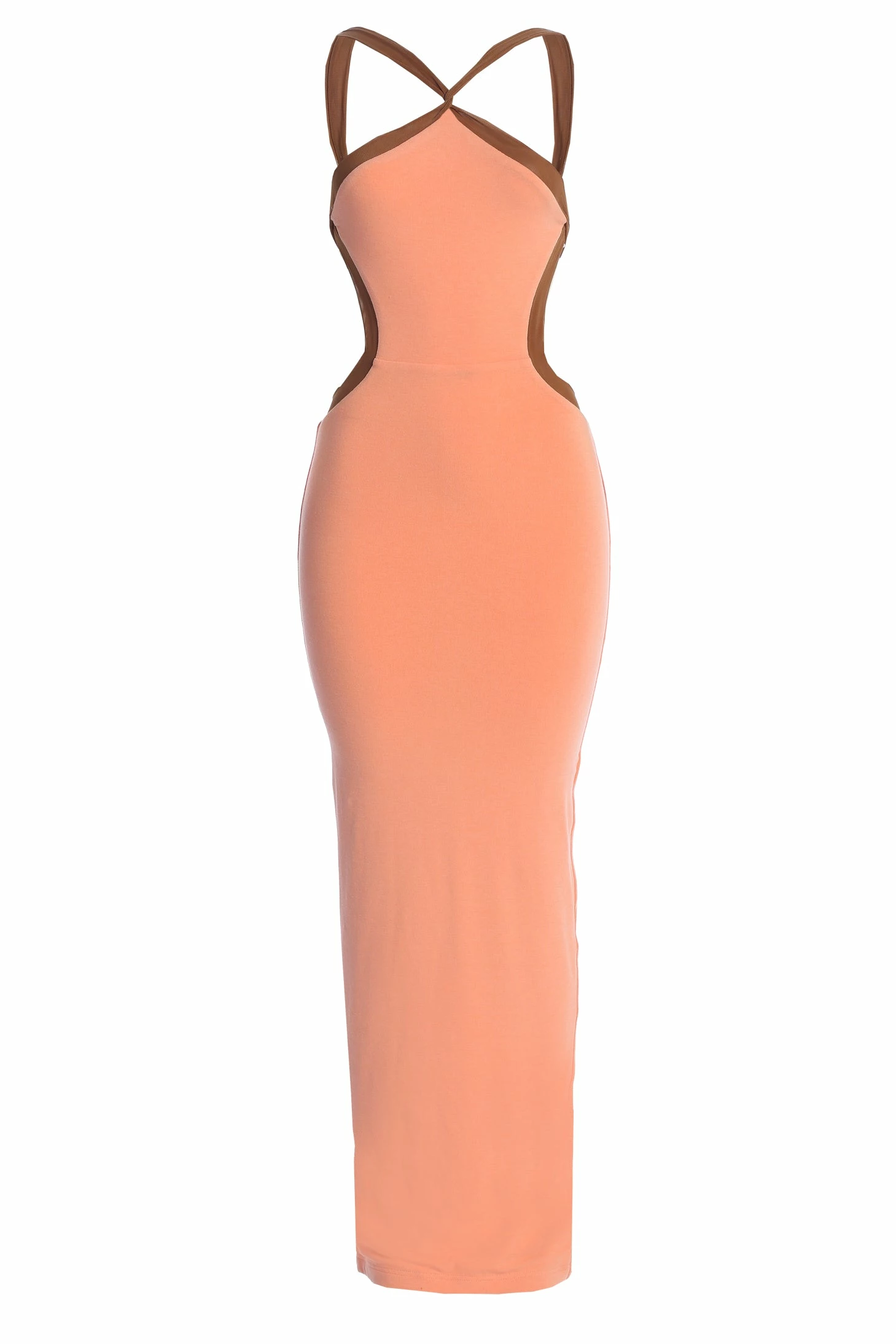 Peach Nights In Milan Maxi Dress 4 Peach Nights In Milan Maxi Dress - Image 2
