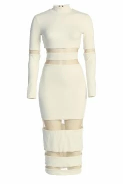 Ivory The One Mock Neck Midi Dress 13 Ivory The One Mock Neck Midi Dress -Jluxlabel Shop IMG 3661copy