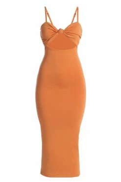 Orange Midnight Memories Midi Dress -Jluxlabel Shop IMG 4939copy