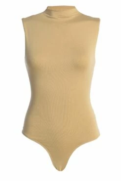 Jluxbasix Tan Ciela High Neck Bodysuit 17 Jluxbasix Tan Ciela High Neck Bodysuit -Jluxlabel Shop IMG 5299copy