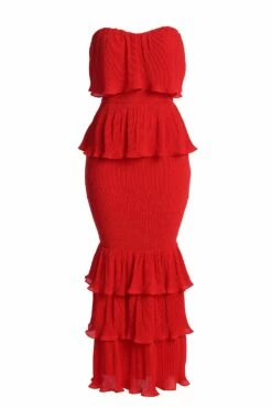 Red Casa Blanca Ruffle Dress 21 Red Casa Blanca Ruffle Dress -Jluxlabel Shop IMG 7556copy