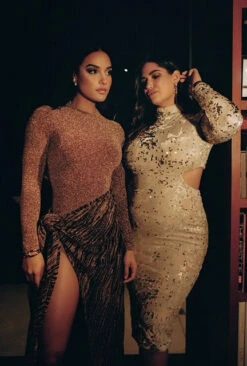 Gold/Black Untamed Slit Dress 31 Gold/Black Untamed Slit Dress -Jluxlabel Shop IMG 7641