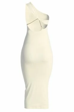 Ivory Meara One Shoulder Dress -Jluxlabel Shop IMG 8031copy