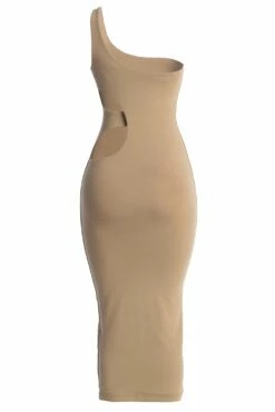 Beige Zuzanna Cutout Dress 16 Beige Zuzanna Cutout Dress -Jluxlabel Shop IMG 8049copy