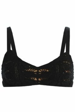 Black Ocean Eyes Crochet Top -Jluxlabel Shop IMG 9385copy