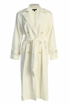 Off White One Step Closer Linen Coat -Jluxlabel Shop IMG 9453copy