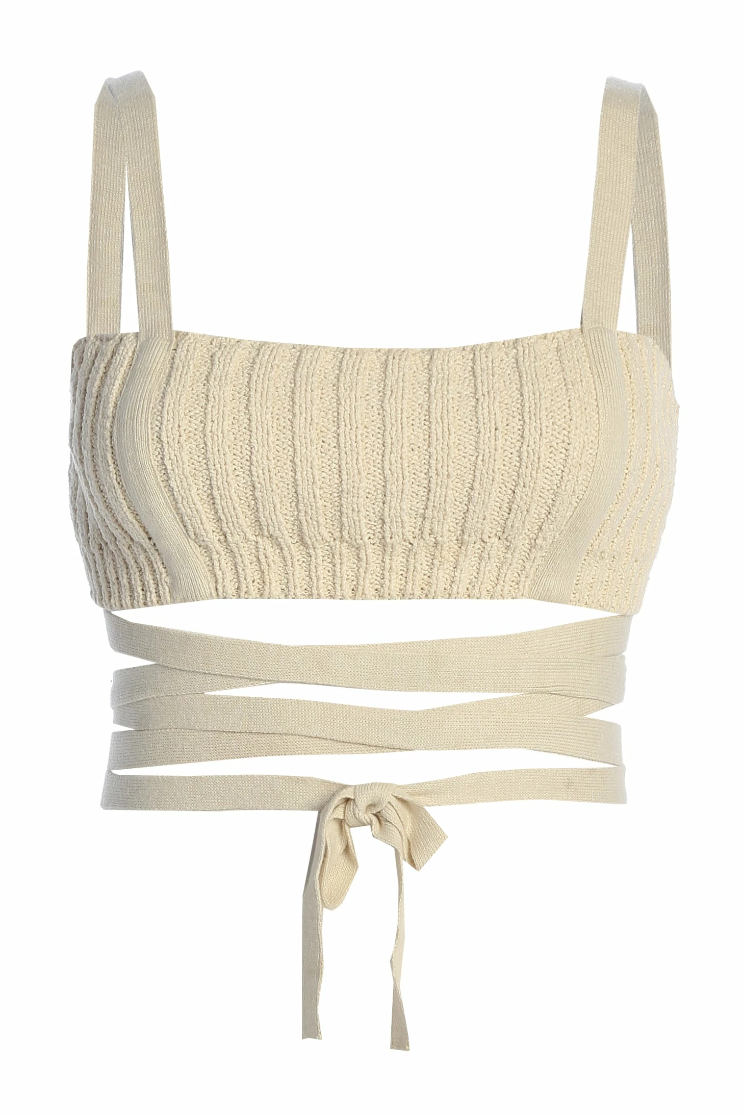 Buttercream She's All That Knit Crop Top 4 Buttercream She's All That Knit Crop Top - Image 2