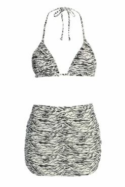 Black Arie Zebra Print 3-Piece Bikini Set -Jluxlabel Shop IMG 9753copy