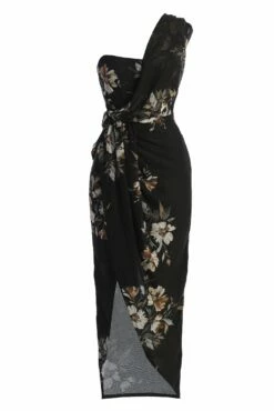 Grey Floral Dream Chiffon Dress 11 Grey Floral Dream Chiffon Dress -Jluxlabel Shop IMG 9805copy