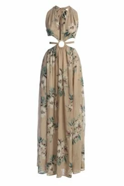 Purple Floral Nicoletta Chiffon Maxi Dress -Jluxlabel Shop IMG 9816copy