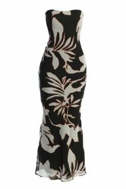 Ivory Floral Break Free Strapless Maxi Dress 15 Ivory Floral Break Free Strapless Maxi Dress -Jluxlabel Shop IMG 9819copy