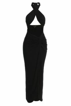 Black Tamara Halter Midi Dress 14 Black Tamara Halter Midi Dress -Jluxlabel Shop IMG 9827copy