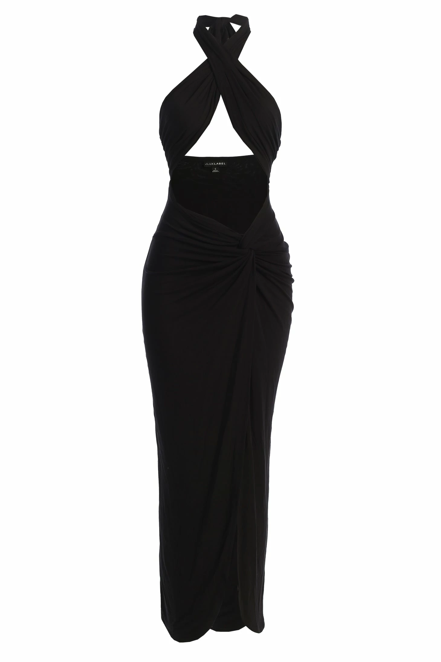 Black Tamara Halter Midi Dress 5 Black Tamara Halter Midi Dress - Image 3