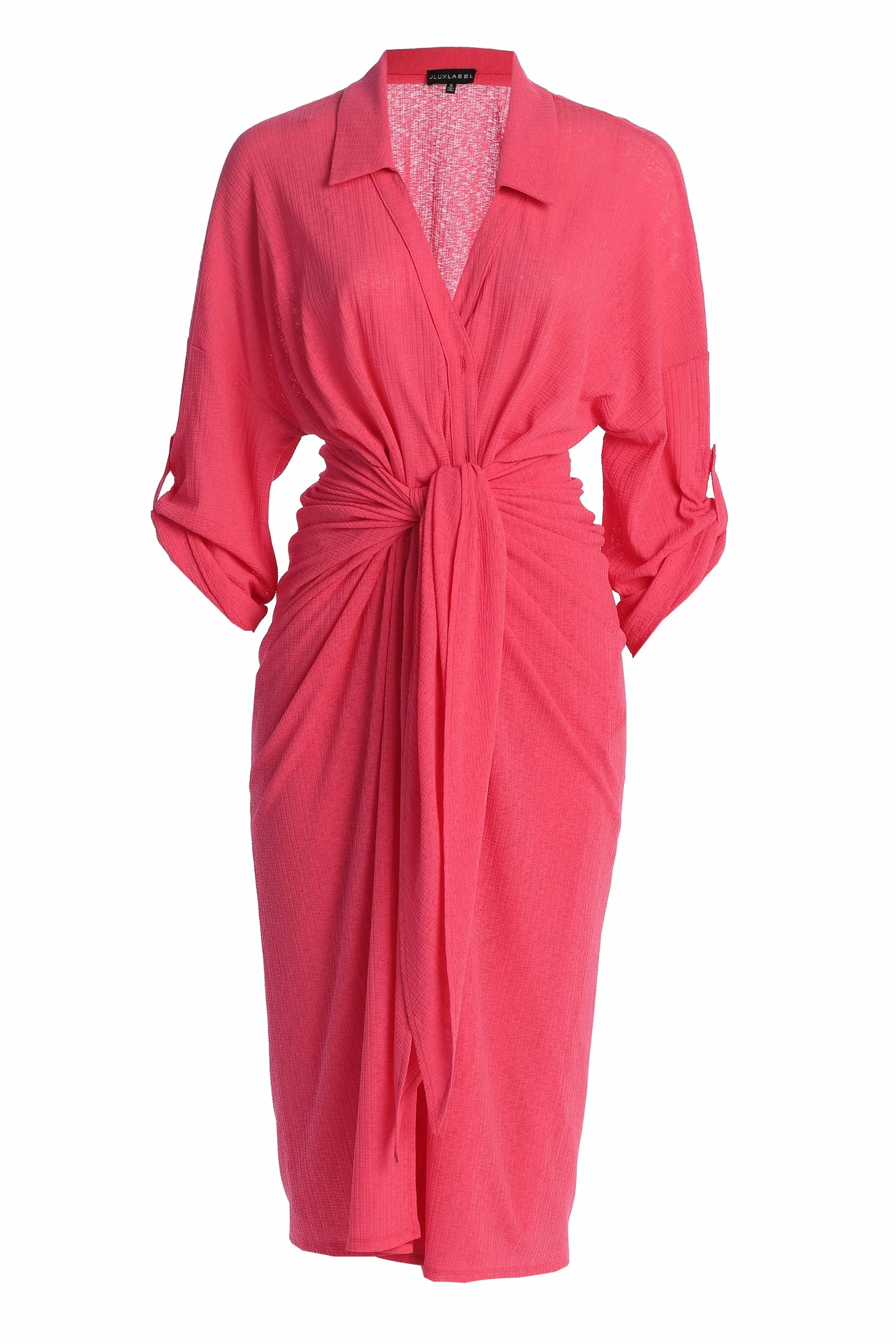 Fuchsia Sunlight Crinkled Mesh Skirt Set 5 Fuchsia Sunlight Crinkled Mesh Skirt Set - Image 3