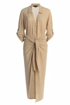 Tan Sunlight Crinkled Mesh Skirt Set 23 Tan Sunlight Crinkled Mesh Skirt Set -Jluxlabel Shop IMG 9837copy 1