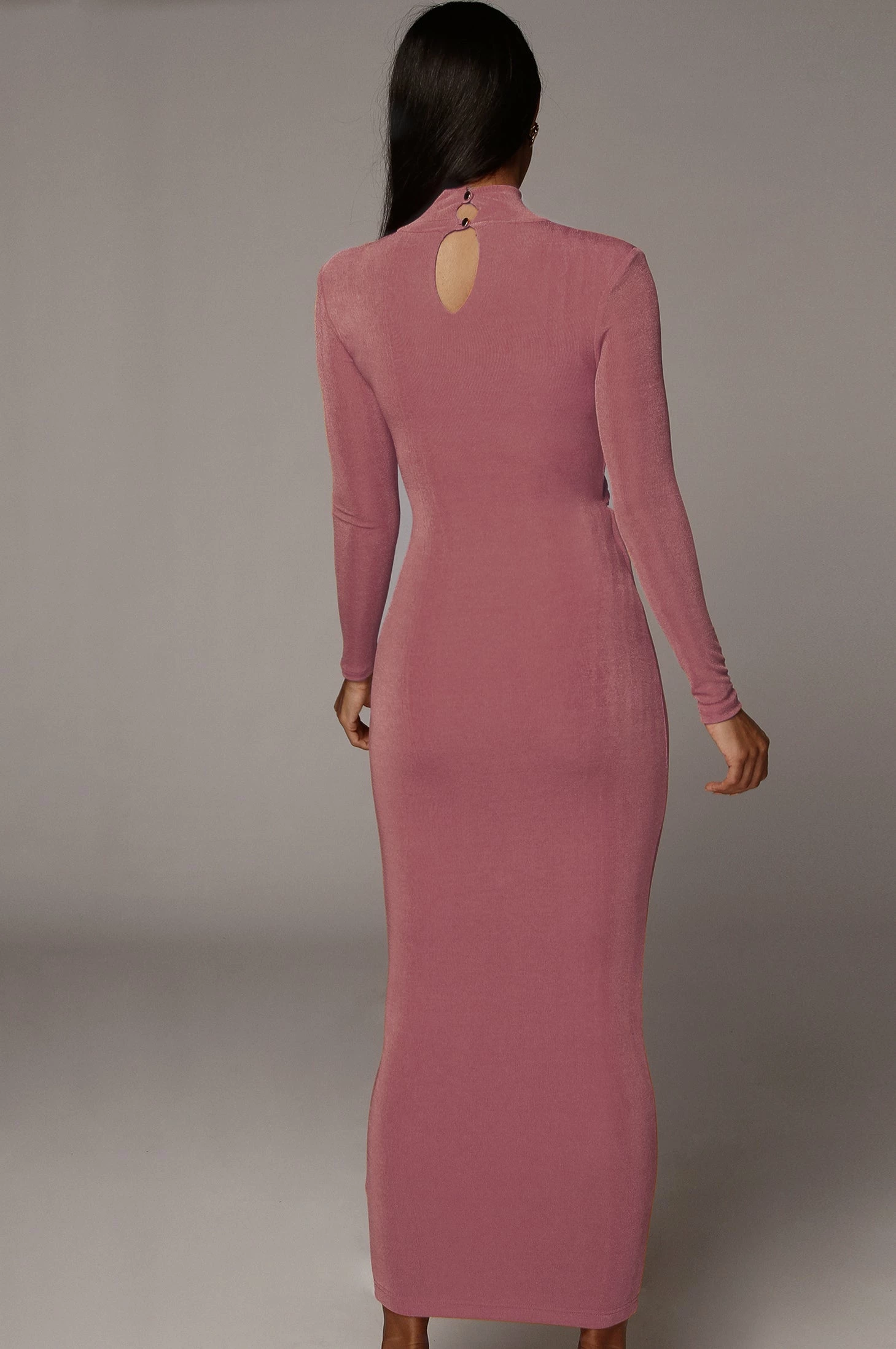 Mauve Kara Mock Neck Dress 8 Mauve Kara Mock Neck Dress - Image 6