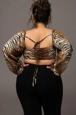 Tiger Behati Front Tie Top -Jluxlabel Shop JLUXWOMAN2023 62