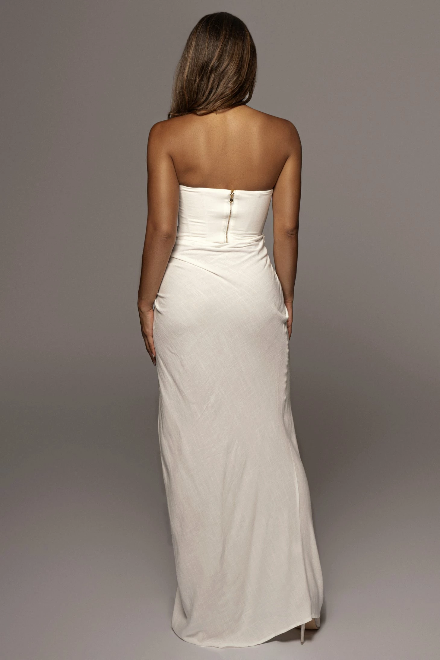 White Fenix Reversible Linen Corset 18 White Fenix Reversible Linen Corset - Image 16