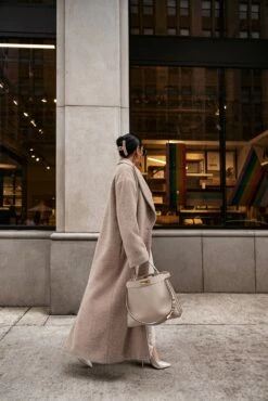 Sand Chelsie Longline Coat -Jluxlabel Shop LIFESTYLE JAN22023 33