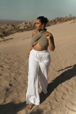 Light Olive No Promises Halter Top 17 Light Olive No Promises Halter Top -Jluxlabel Shop LINEN2023 125