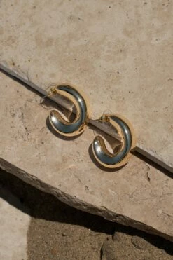 Gold Trace Earrings 7 Gold Trace Earrings -Jluxlabel Shop LINEN2023 55