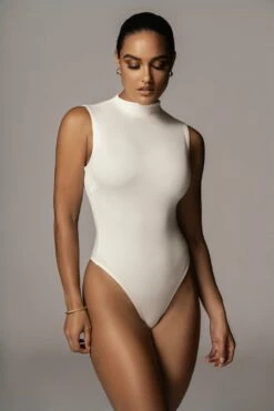 Jluxbasix Ivory Ciela High Neck Bodysuit 13 Jluxbasix Ivory Ciela High Neck Bodysuit -Jluxlabel Shop PRODUCT 8 4 20 1397