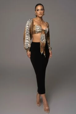 Tiger Behati Front Tie Top