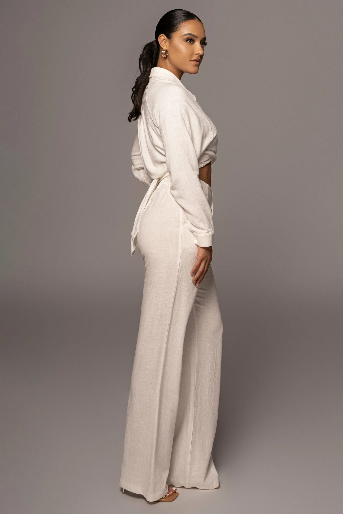 Ivory Soho Front Tied Woven Top 21 Ivory Soho Front Tied Woven Top - Image 19