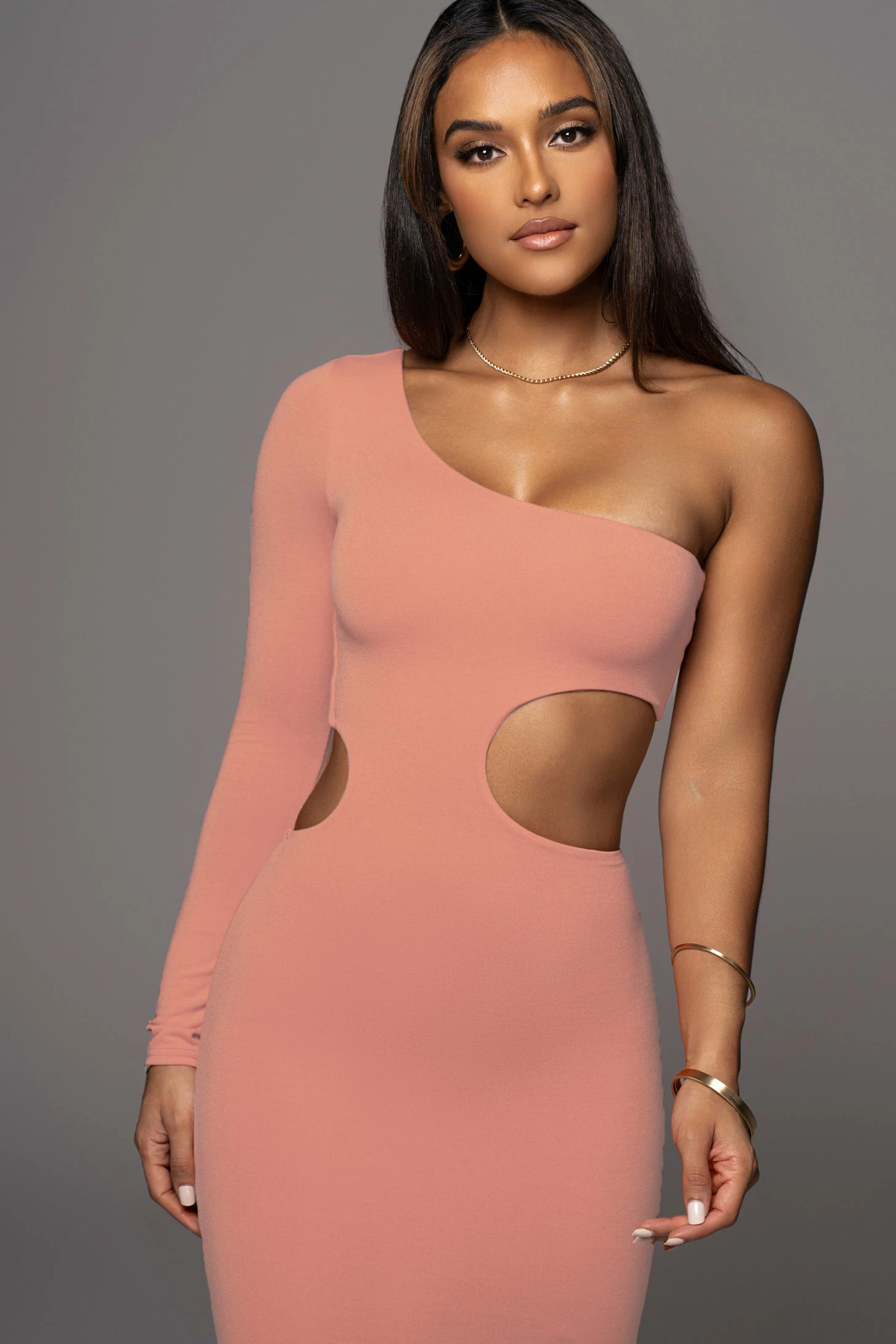 Peach Yours Truly Midi Dress 4 Peach Yours Truly Midi Dress - Image 2