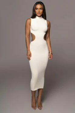Ivory Til Sunrise Midi Dress