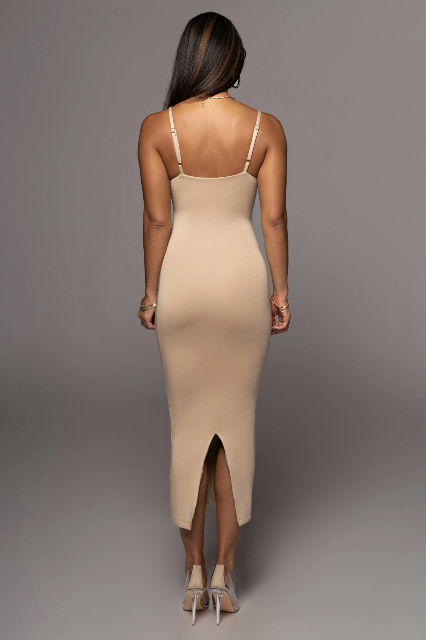 Beige Midnight Memories Midi Dress 15 Beige Midnight Memories Midi Dress - Image 13