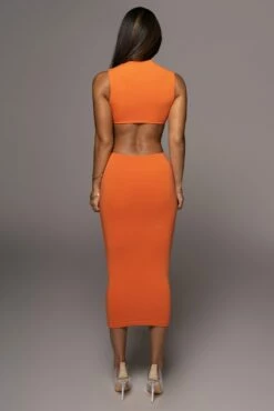 Orange Til Sunrise Midi Dress -Jluxlabel Shop PRODUCT AUG102022 95