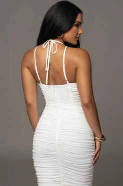 White Elite Mesh Maxi Dress 18 White Elite Mesh Maxi Dress -Jluxlabel Shop PRODUCT AUG152023 ASAP 17