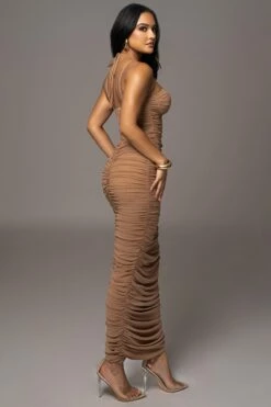 Tan Elite Mesh Maxi Dress 16 Tan Elite Mesh Maxi Dress -Jluxlabel Shop PRODUCT AUG152023 ASAP 26