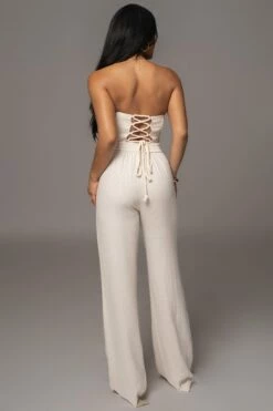 Beige Thea Linen Pants -Jluxlabel Shop PRODUCT AUG152023 AUGDROP2 29