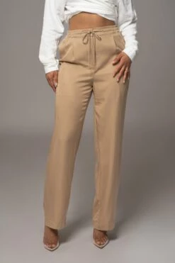 Tan Nova Nylon Drawstring Pants -Jluxlabel Shop PRODUCT AUG152023 AUGDROP2 70
